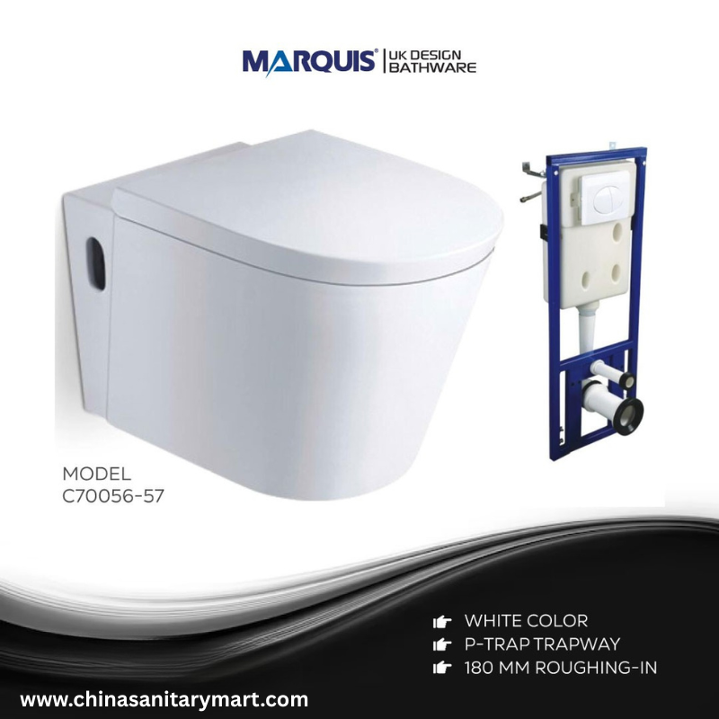 MARQUIS Wall Hung Commode-C70056-57