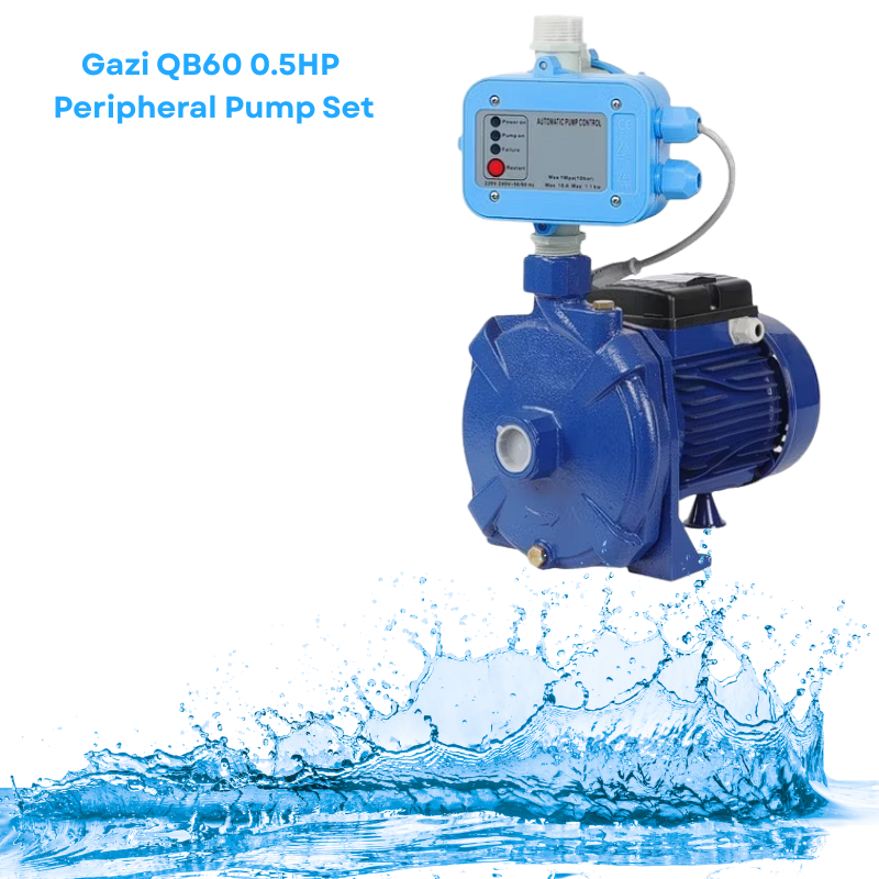 Gazi QB60 0.5HP Peripheral Boosting  Pump Set