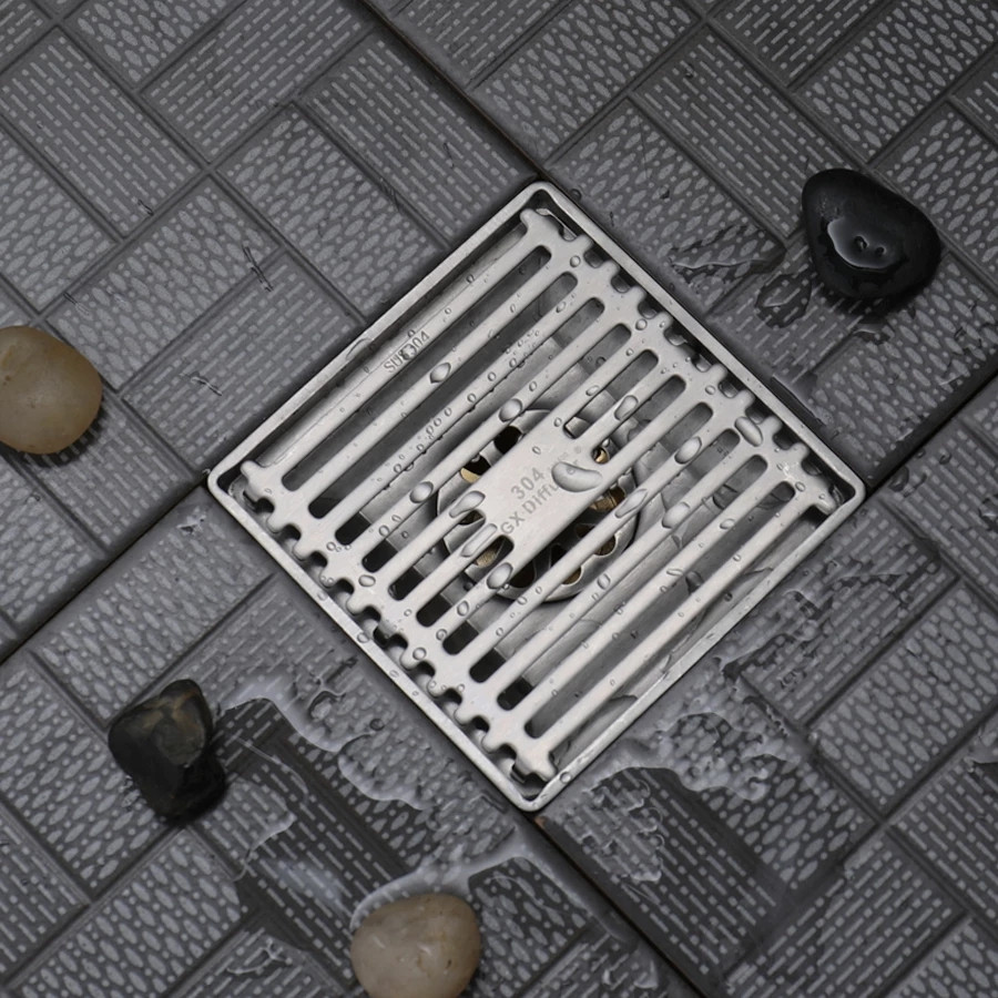 Bathroom Drain 4A- 5/5 inch Drain ( SS Matte) Heavy