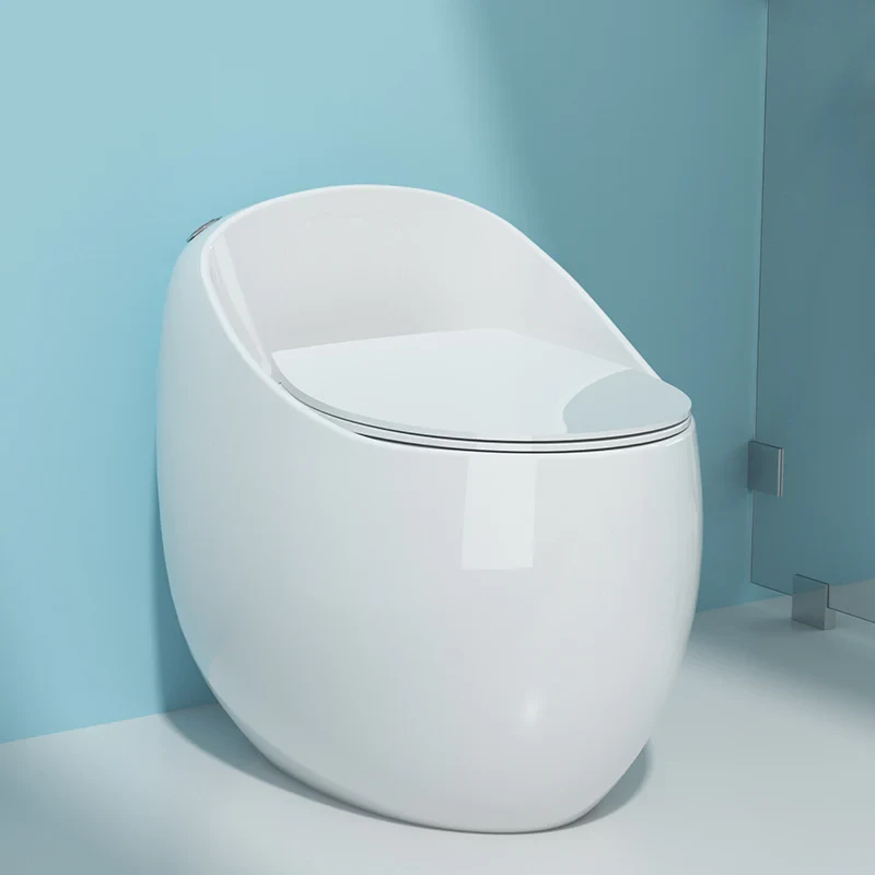High Commode - Egg Shape White