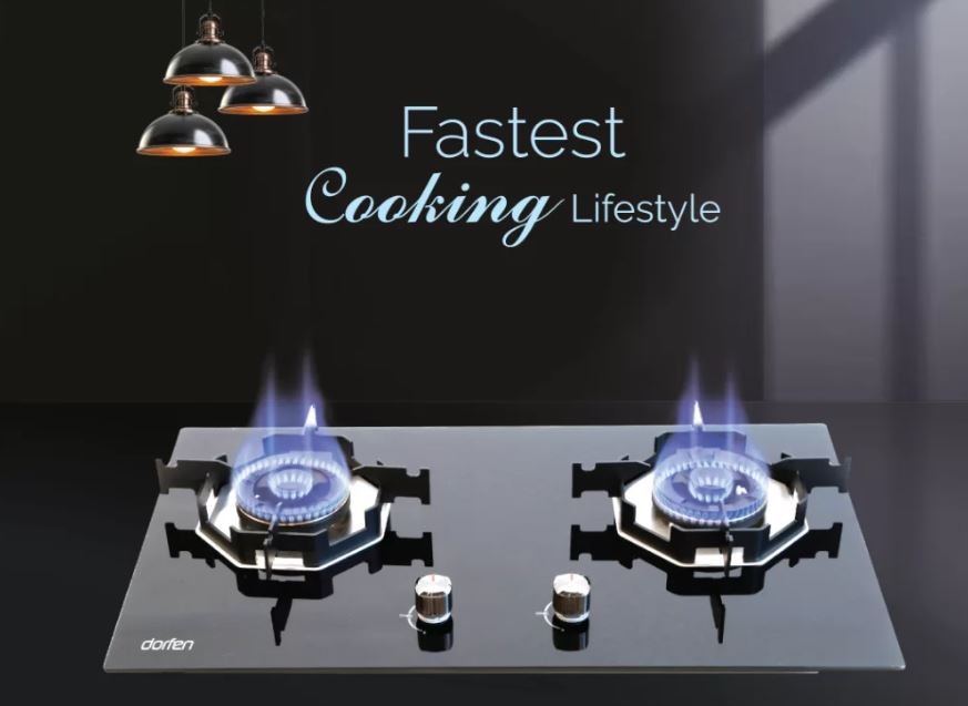 Double Gas Burner Dorfen Glass Stove -GB2A LPG/ NG