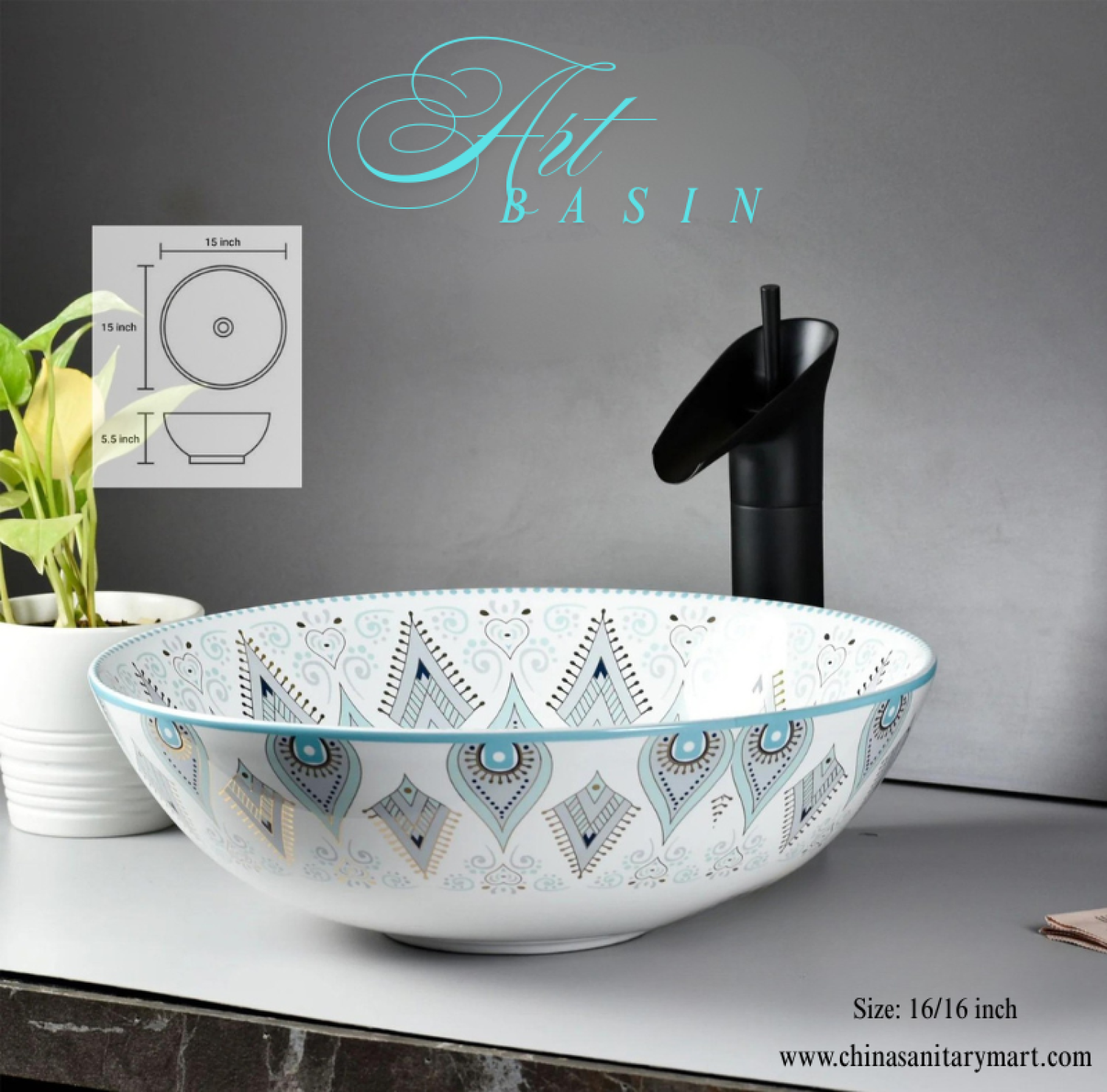 top basin, art basin