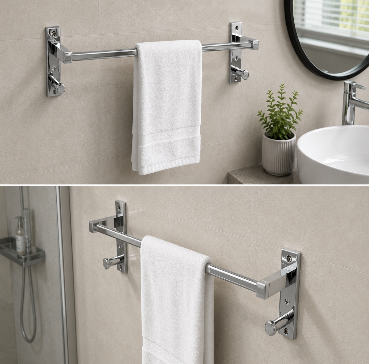 Towel rail, Single Towel Rail, hook Towel rail.