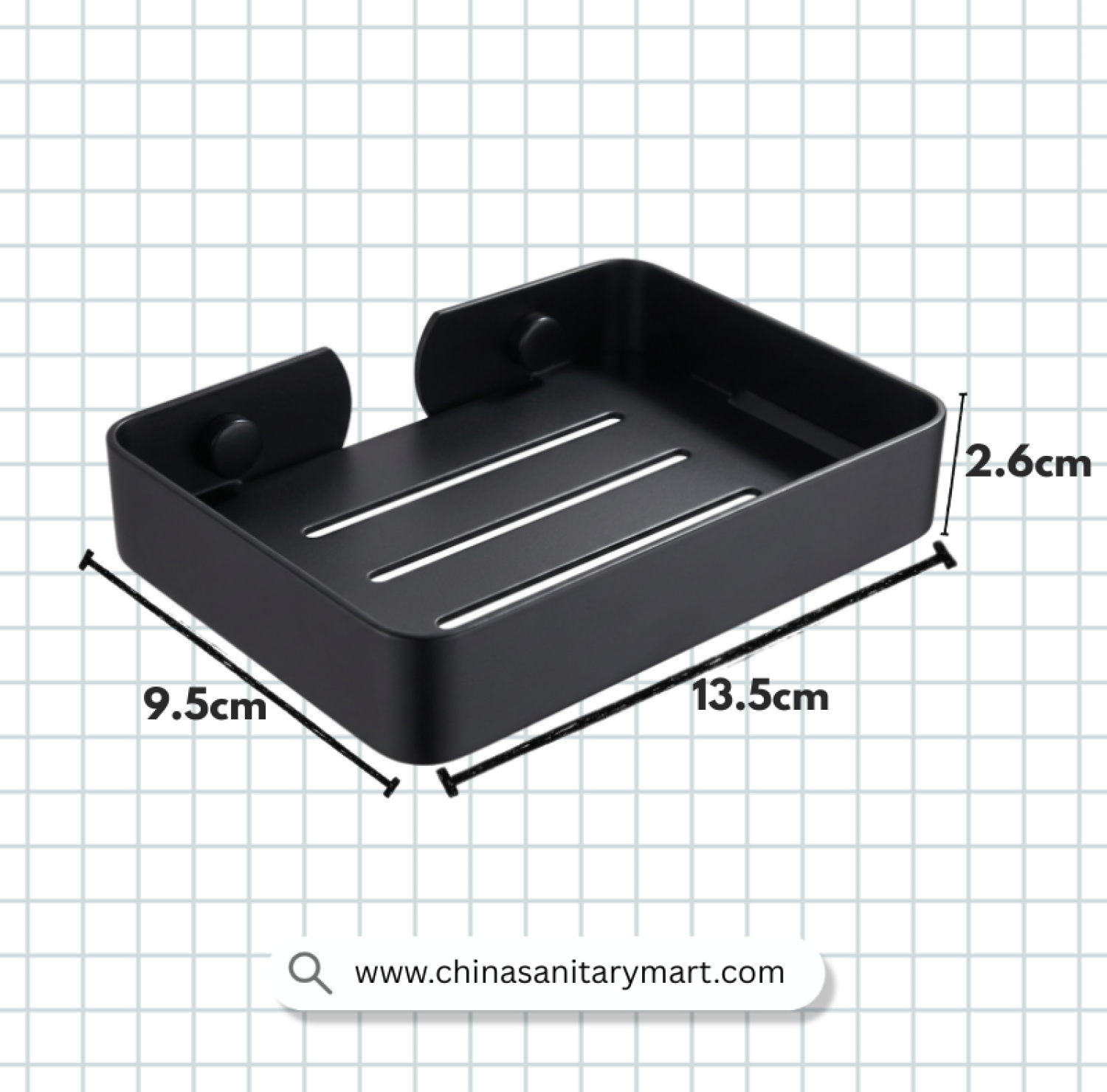 CH1001 MB Single Soap Case, Matte Black Soap Case, SUS 304 Soap Holder, Stainless Steel Soap Dish, Wall Mounted Soap Holder, Matte Black Bathroom Accessories, SUS304 Bathroom Fittings, Bathroom Soap Tray, Modern Soap Holder, Rust Resistant Soap Case