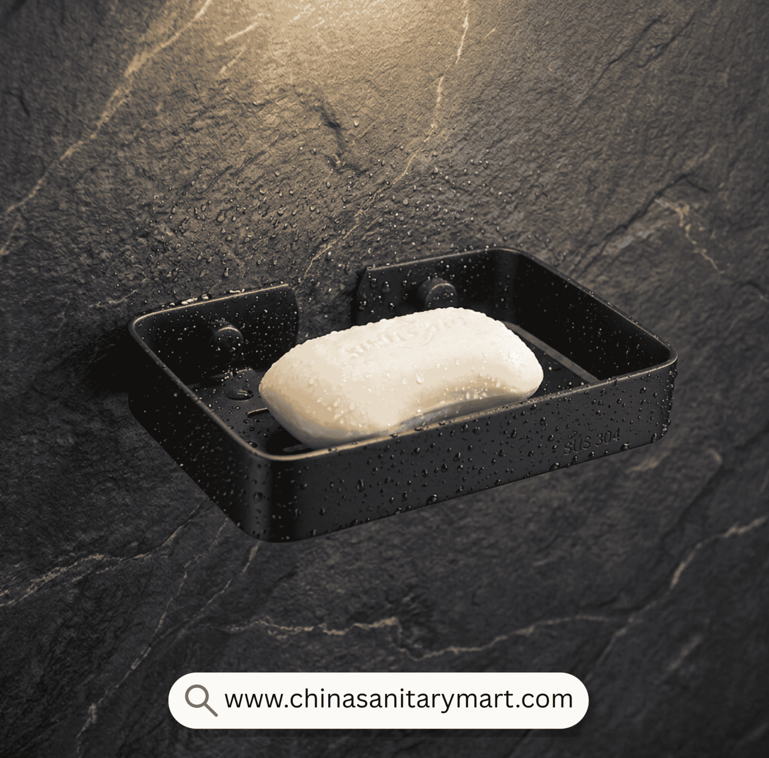 CH1001 MB Single Soap Case, Matte Black Soap Case, SUS 304 Soap Holder, Stainless Steel Soap Dish, Wall Mounted Soap Holder, Matte Black Bathroom Accessories, SUS304 Bathroom Fittings, Bathroom Soap Tray, Modern Soap Holder, Rust Resistant Soap Case