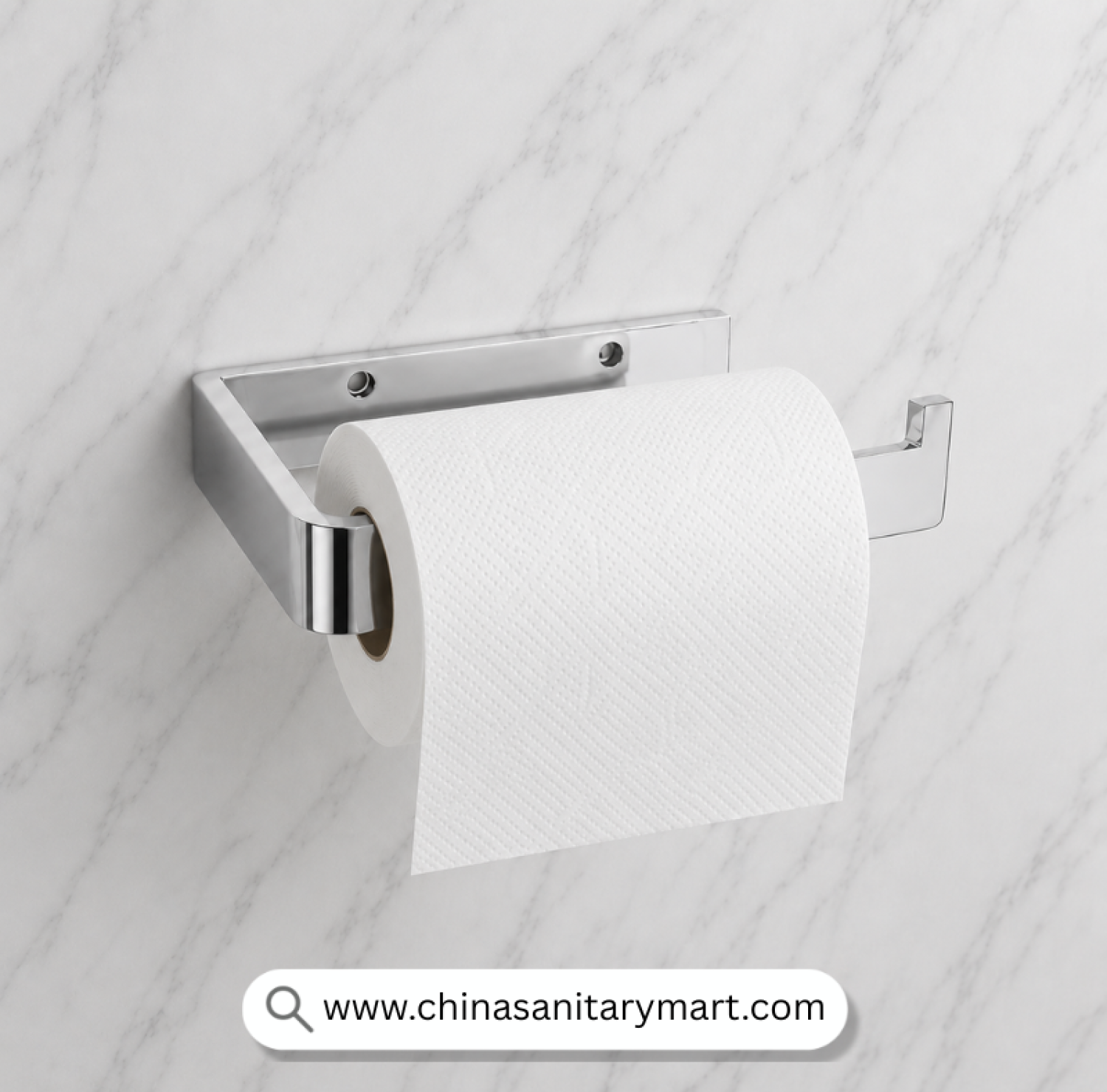 BA50024, Tissue Arm, Tissue Arm CP, Chrome Tissue Holder, Toilet Paper Holder, Open Tissue Holder, Bathroom Tissue Arm, Wall Mounted Tissue Holder, CP Bathroom Accessories