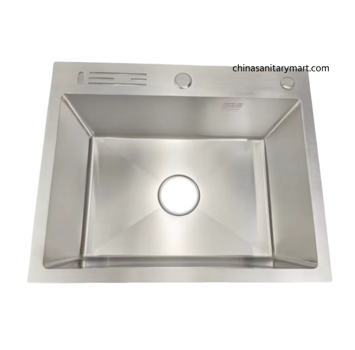 18×24 Inch SS Matte Silver Color Handmade Single Bowl Kitchen Sink made from premium SUS304 stainless steel with a brushed matte finish, deep bowl, telescopic dish basket, soap dispenser, knife holder, premium strainer waste.