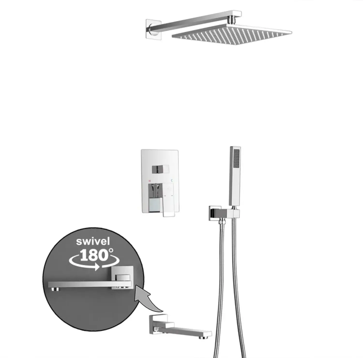 shower mixer , shower panel, 5 way shower mixer