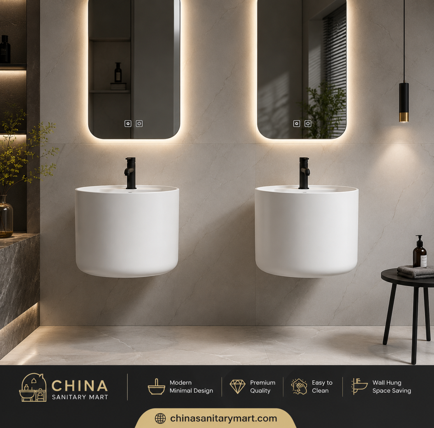walba, walba basin, wall hung basin