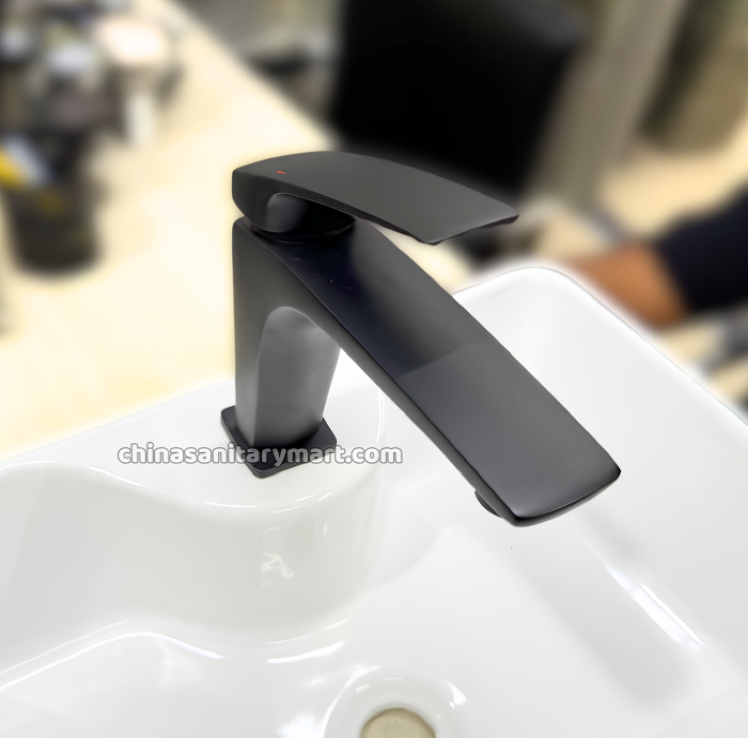 6 inch basin mixer,matte black basin mixer,black basin faucet,SS basin mixer,stainless steel faucet,bathroom mixer,deck mount faucet,wash basin tap