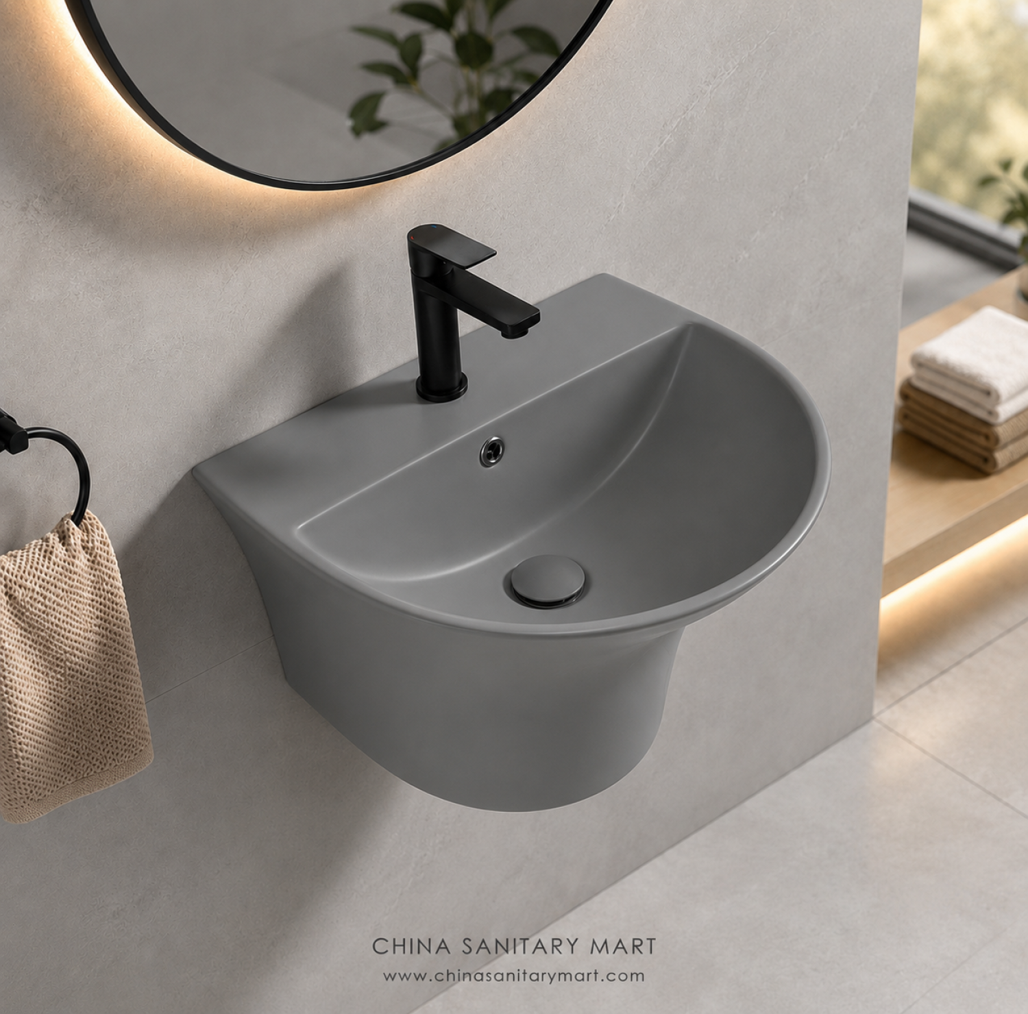 wall hung basin