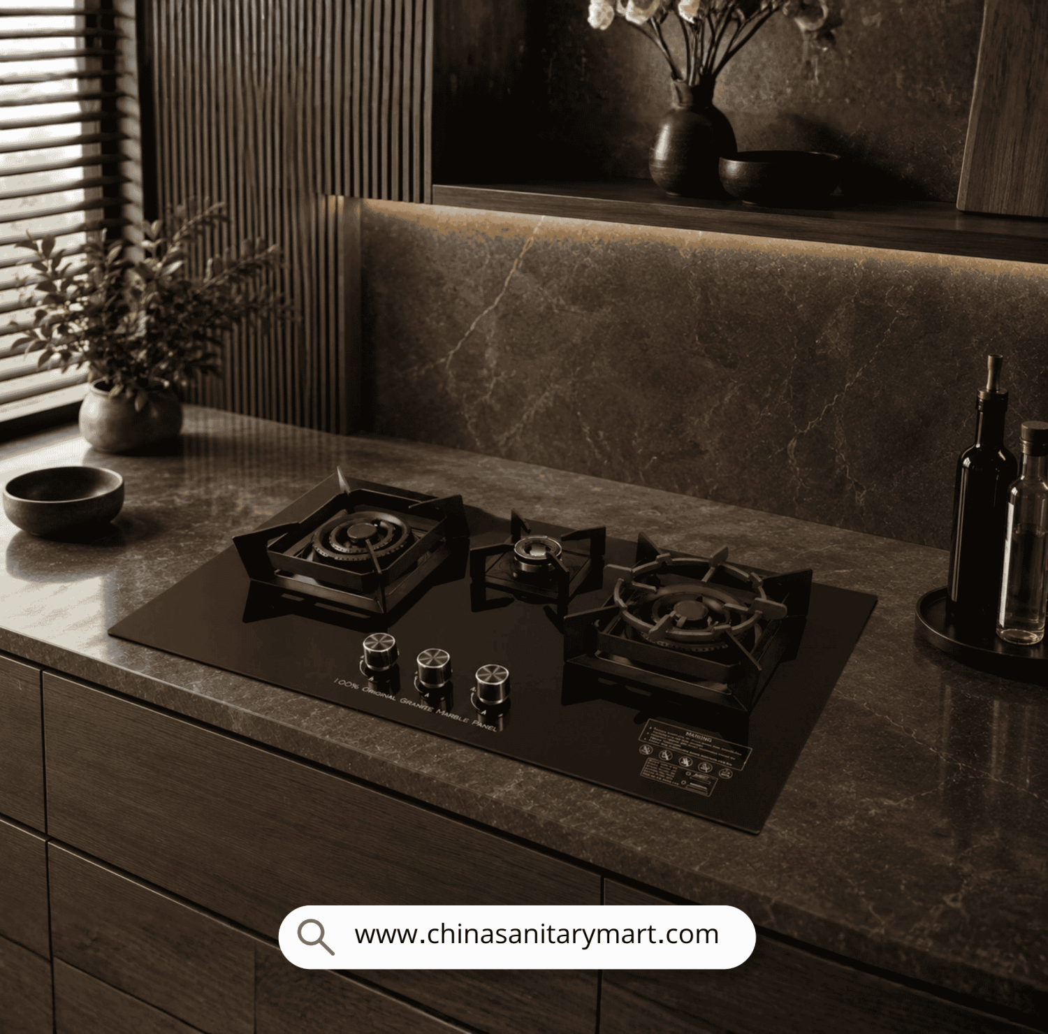 3 burner gas stove price in Bangladesh, DF-GB3D marble hob price BD, built-in hob with FFD safety, kitchen gas stove showroom Mirpur, triple ring burner gas stove Dhaka, premium kitchen appliances BD.