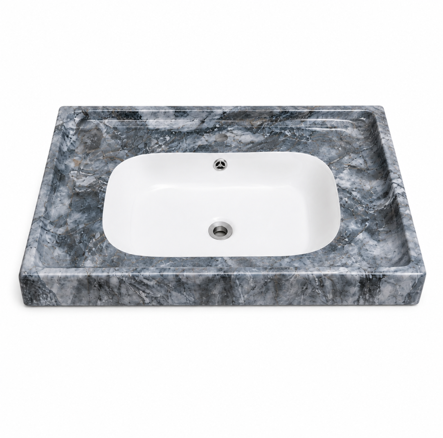 24x19 grey marble counter top basin, grey marble shed wash basin, ceramic countertop basin, luxury grey marble bathroom basin, premium ceramic wash basin, modern marble finish basin, bathroom sink Bangladesh, China Sanitary Mart