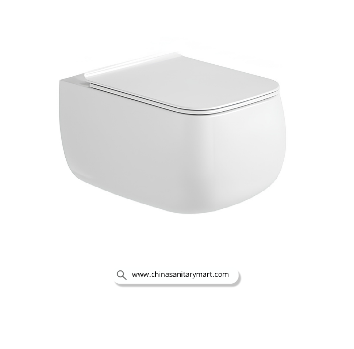 Italian Standard T106, Italian Standard commode, white wall hung toilet, D-shape wall mounted commode, luxury sanitary ware, premium ceramic toilet, China Sanitary Mart, space saving commode, modern bathroom fittings