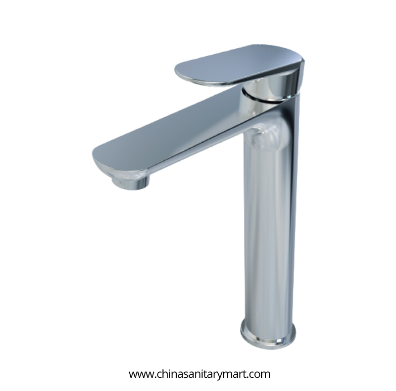 AST basin mixer large Midas, Midas chrome basin mixer, premium brass basin faucet, large bathroom faucet, basin mixer, modern chrome basin mixer, hot cold basin faucet, wide spout basin mixer, China Sanitary Mart