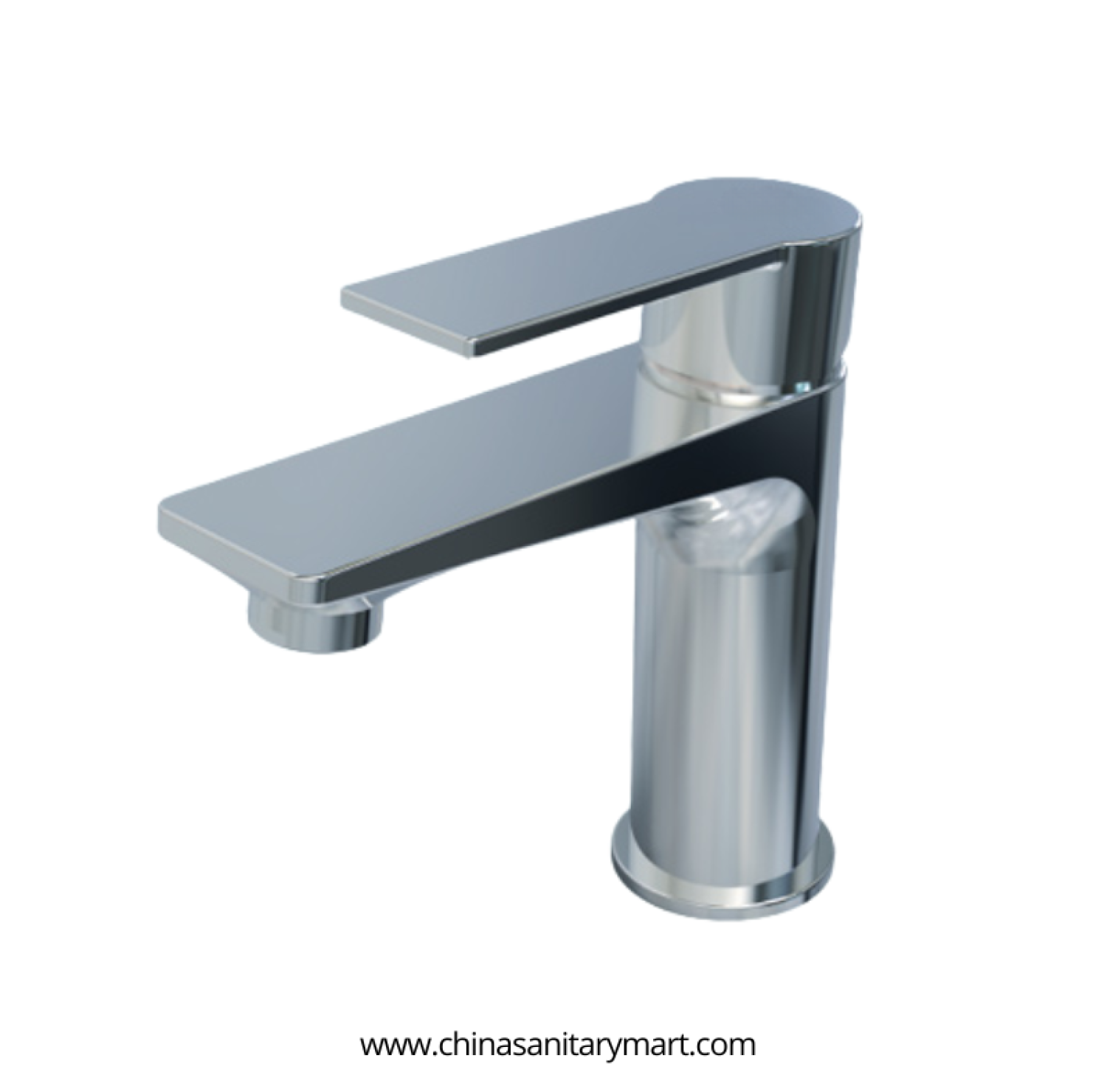 AST basin mixer small Theo, Theo chrome basin mixer, small brass basin faucet, premium bathroom faucet, vanity basin mixer, modern chrome faucet, hot cold basin mixer, single lever basin faucet, China Sanitary Mart