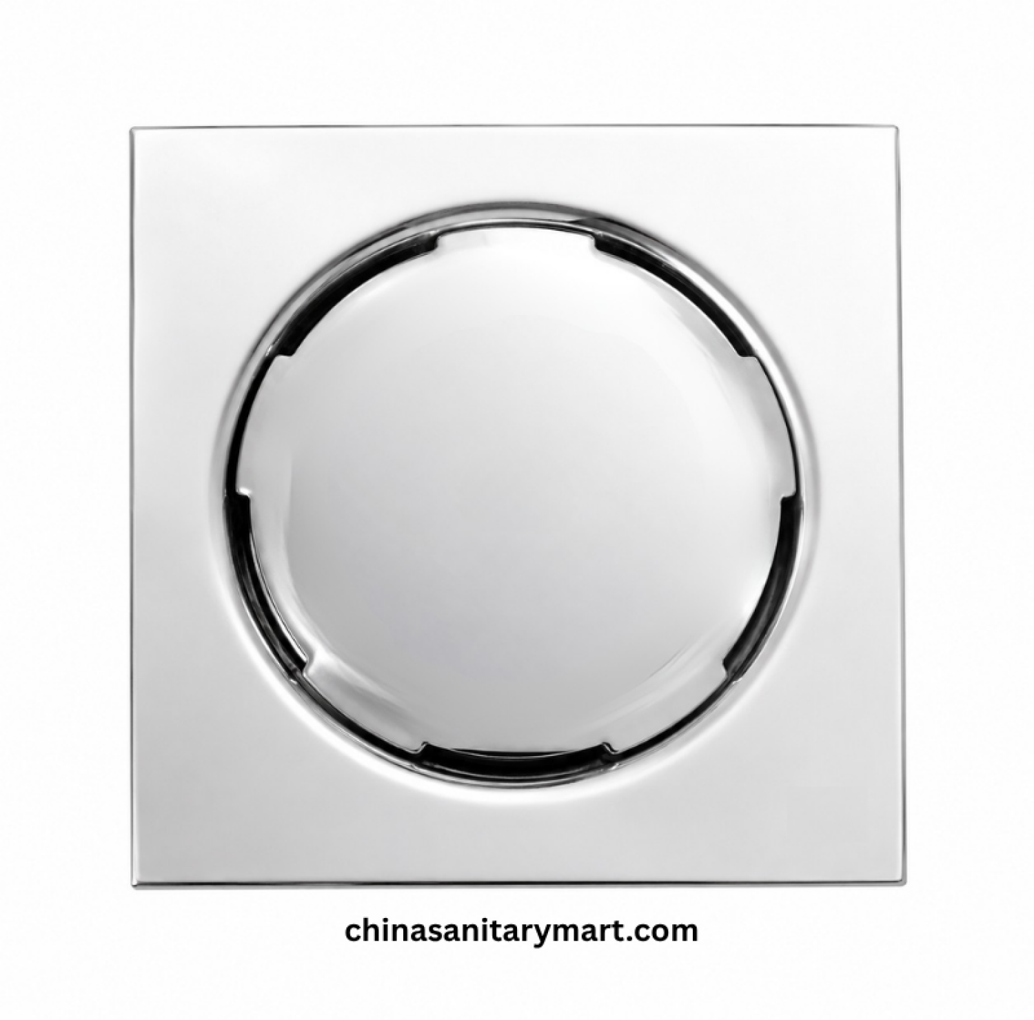 5x5 Inch FD-1773 Nushan Round Cover Bathroom Floor Drain, Nushan floor drain, round cover drain, chrome bathroom drain, square shower floor drain
