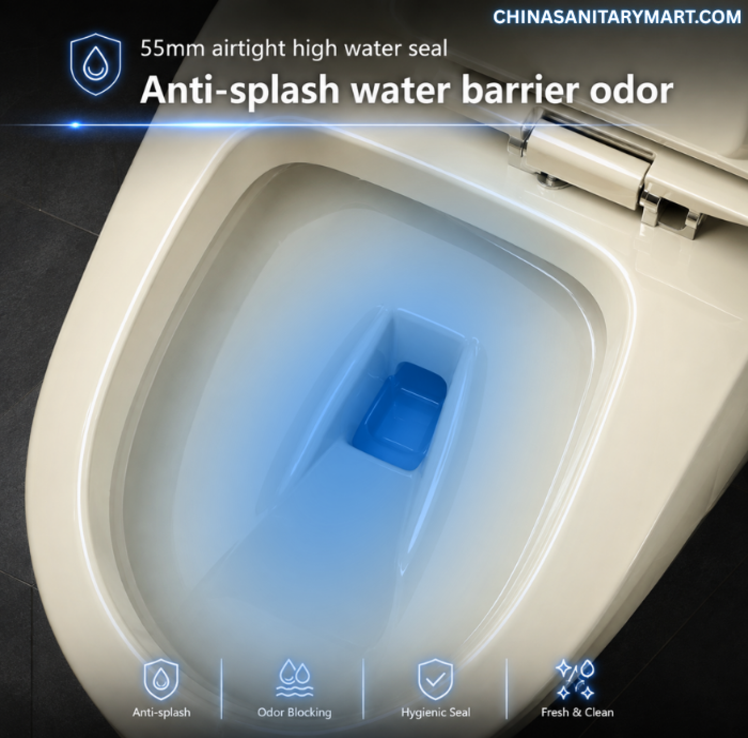 Offwhite Marble Shed Wave D Commode 26x19x24 Inch, Offwhite D Shape Commode, Offwhite Marble Toilet Commode, Shed Wave Commode