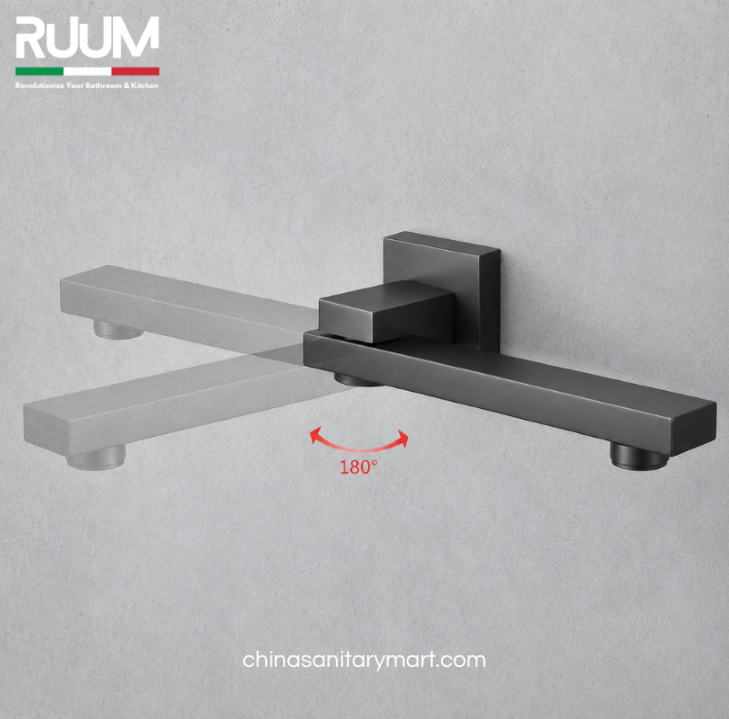 five way shower mixer gun metal, push button shower system, gun metal concealed shower mixer, rain shower hand shower set, RUUM shower mixer