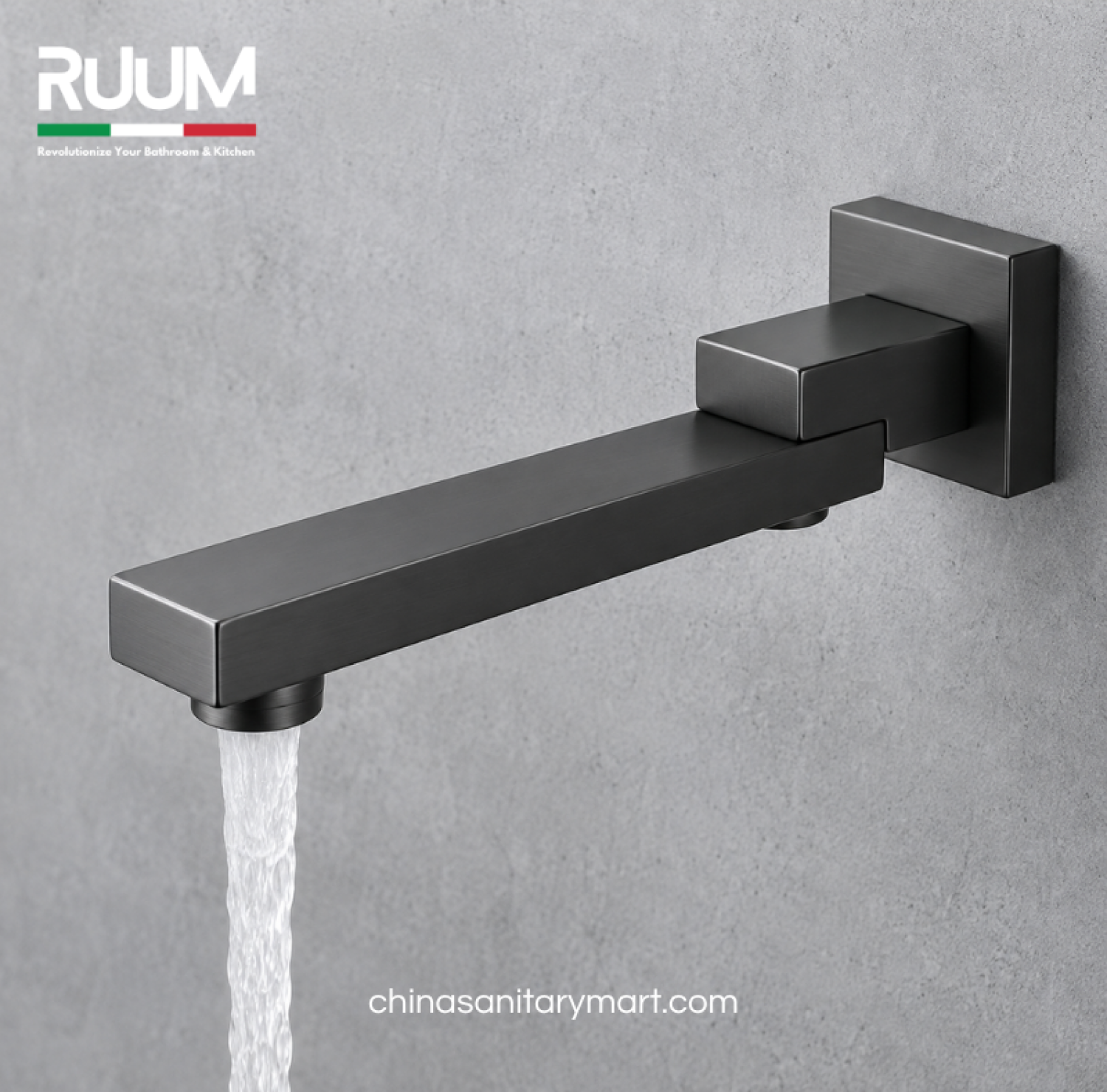 five way shower mixer gun metal, push button shower system, gun metal concealed shower mixer, rain shower hand shower set, RUUM shower mixer