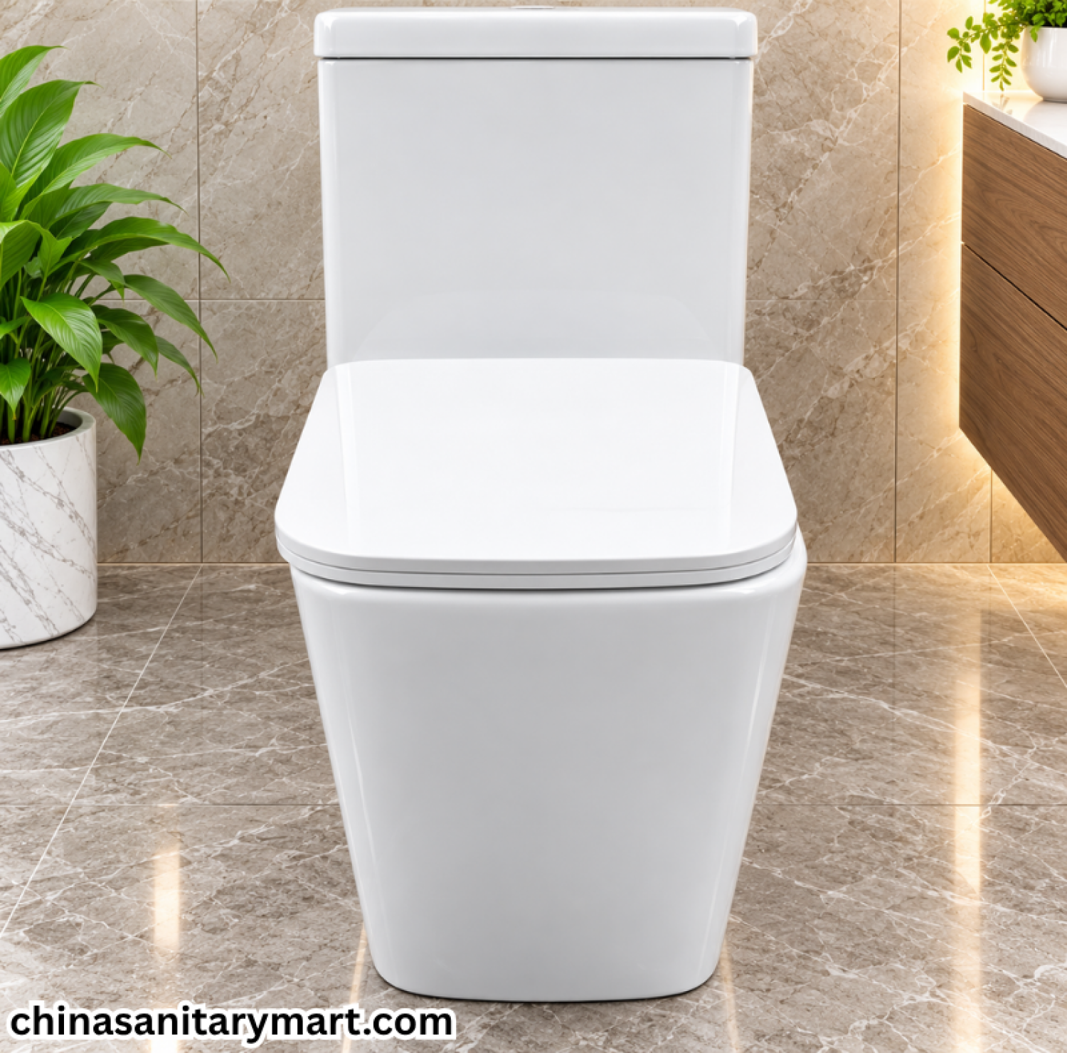 IS-3074 Tornado Flush P Trap 180 Commode, white rimless toilet, P trap commode, washdown flush toilet, modern white commode