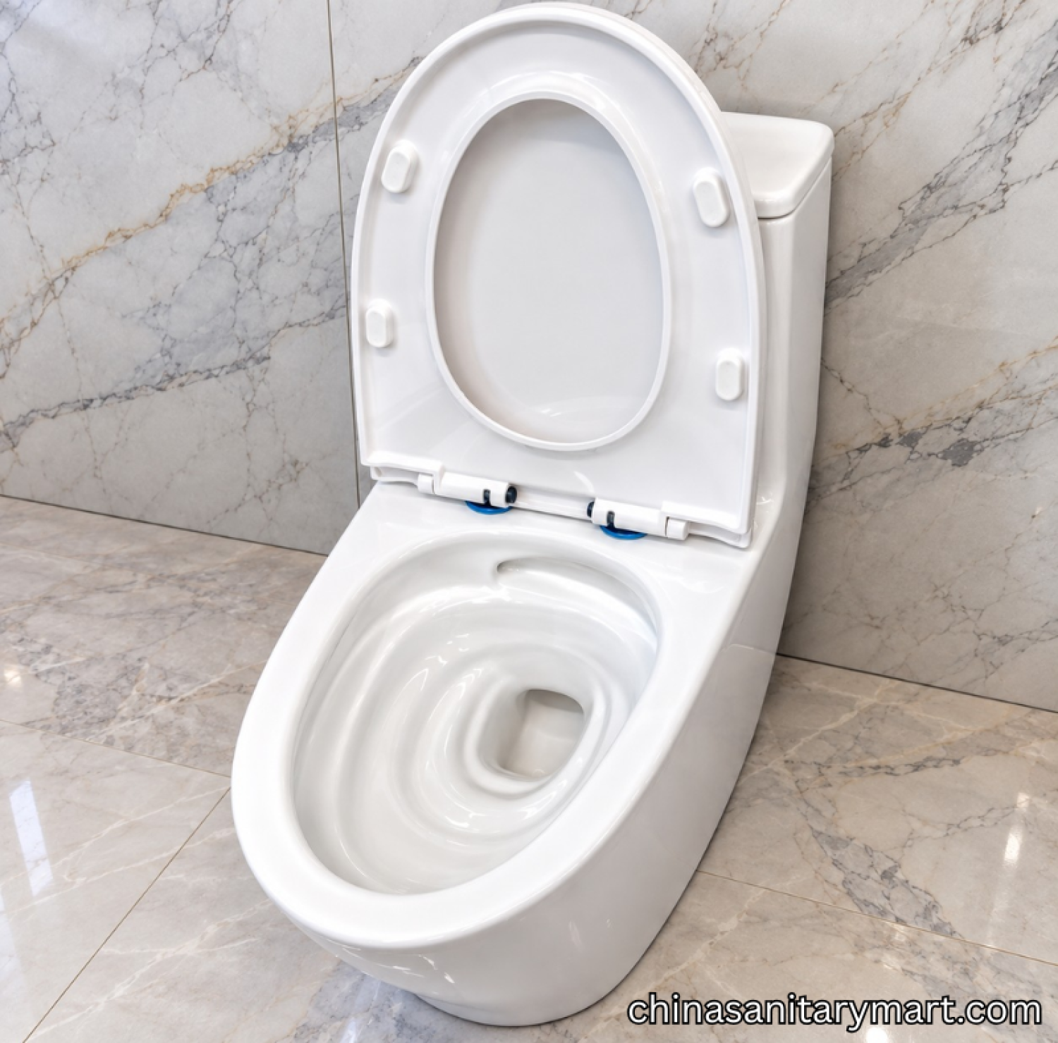 IS-TH09 white one piece commode, tornado jet flush toilet, modern white toilet, IS-TH09 bathroom commode