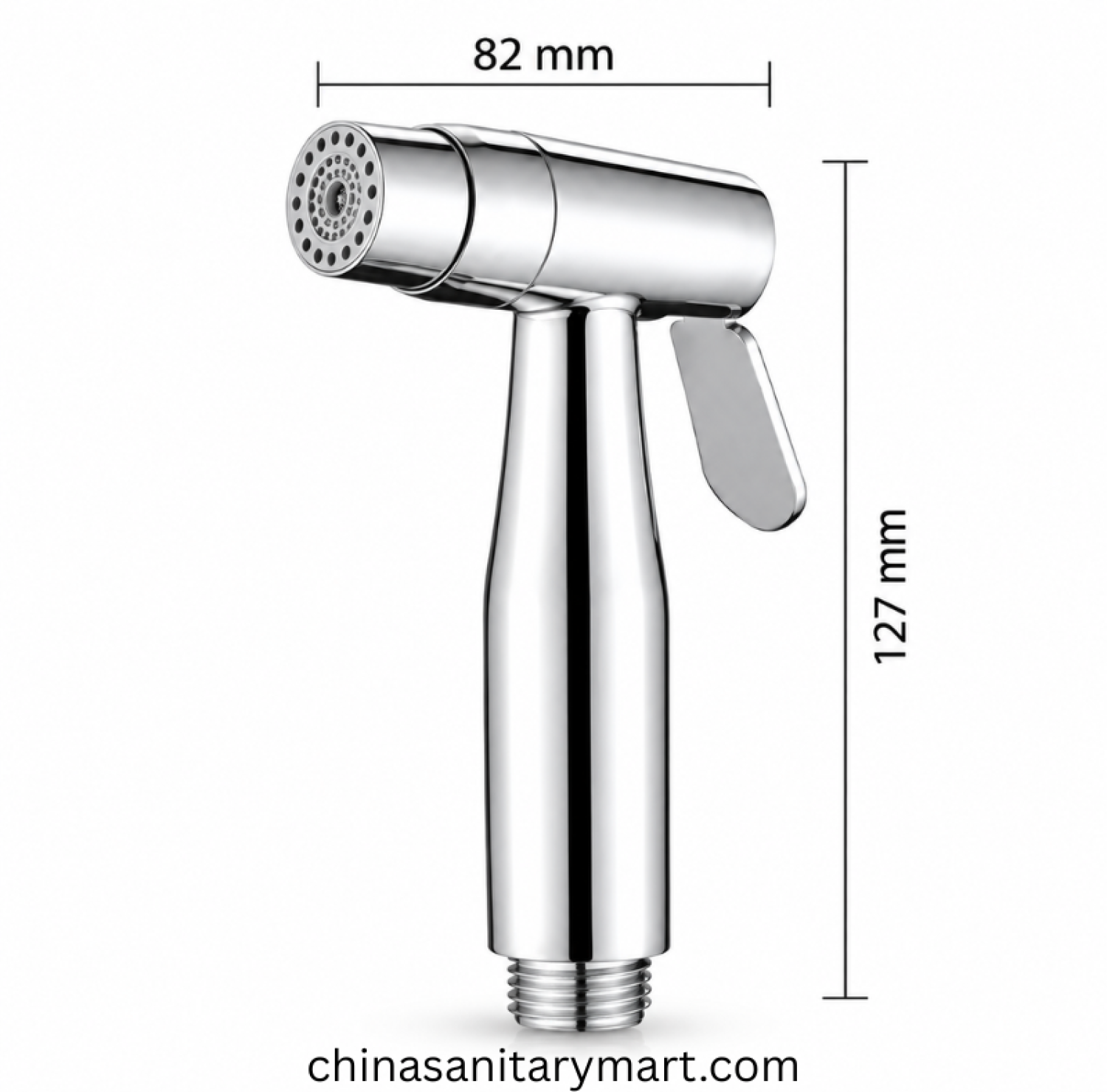 Mecan Two Mode Push Shower CP Chrome, chrome bidet spray, two mode push shower, Mecan bathroom hand shower, chrome toilet spray