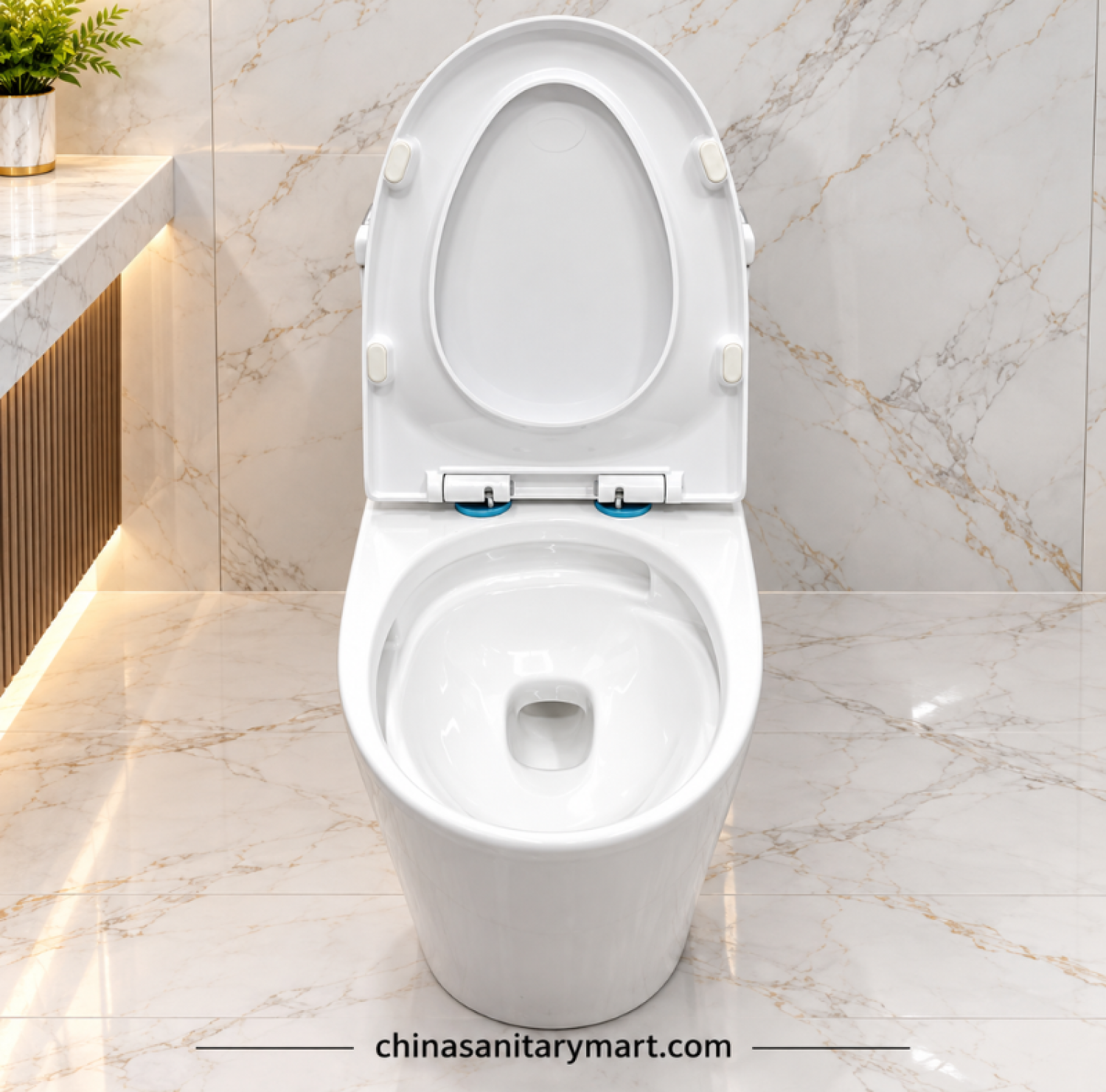 IS-3822 Tornado Jet Flush commode, IS-3822 white one piece toilet, Tornado and Jet Flush toilet, modern white commode, one piece bathroom toilet
