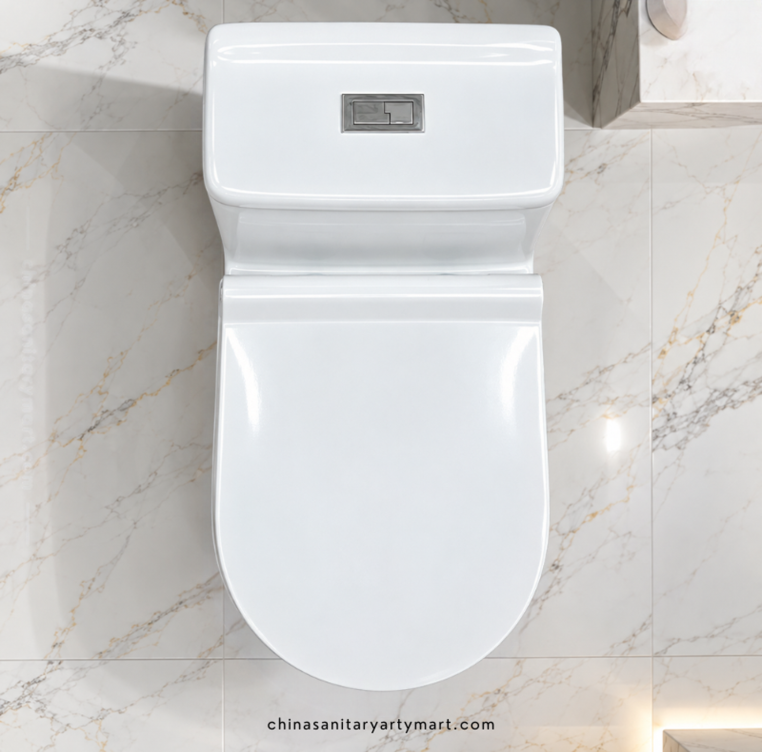 IS-3993 Tornado Jet Flush commode, IS-3993 white one piece toilet, Tornado and Jet Flush toilet, modern white commode, one piece bathroom toilet