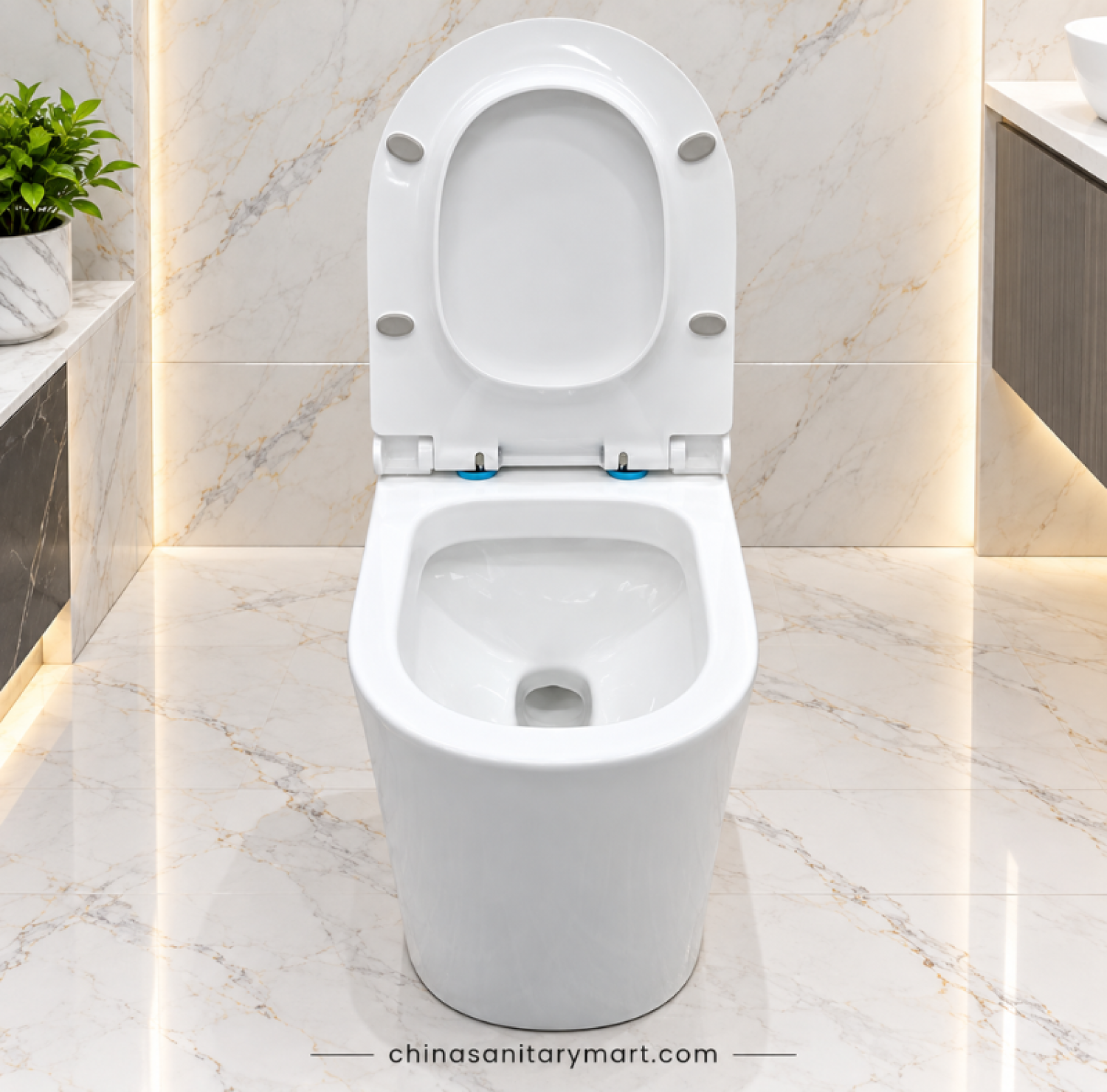 IS-3993 Tornado Jet Flush commode, IS-3993 white one piece toilet, Tornado and Jet Flush toilet, modern white commode, one piece bathroom toilet