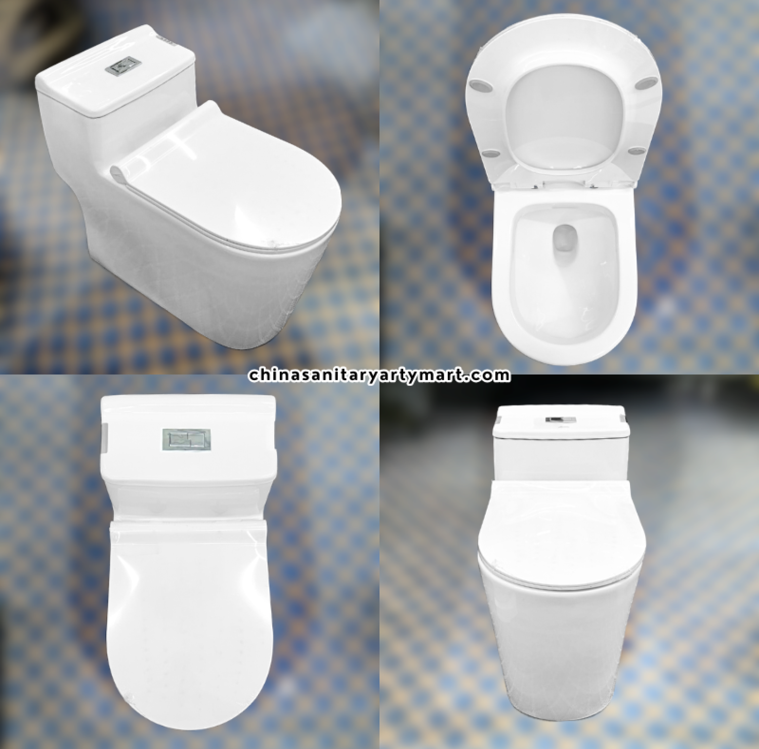 IS-3993 Tornado Jet Flush commode, IS-3993 white one piece toilet, Tornado and Jet Flush toilet, modern white commode, one piece bathroom toilet