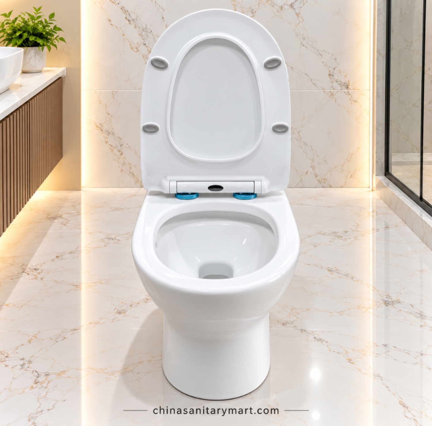 IS-3989 Muslim Tornado Jet Flush commode, IS-3989 white Muslim toilet, Tornado Jet Flush Muslim commode, modern one piece toilet, white bathroom commode