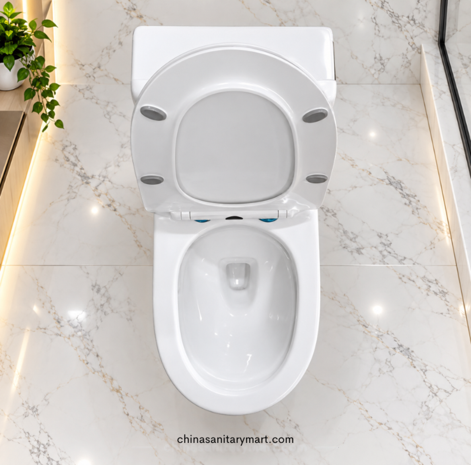 IS-3989 Muslim Tornado Jet Flush commode, IS-3989 white Muslim toilet, Tornado Jet Flush Muslim commode, modern one piece toilet, white bathroom commode