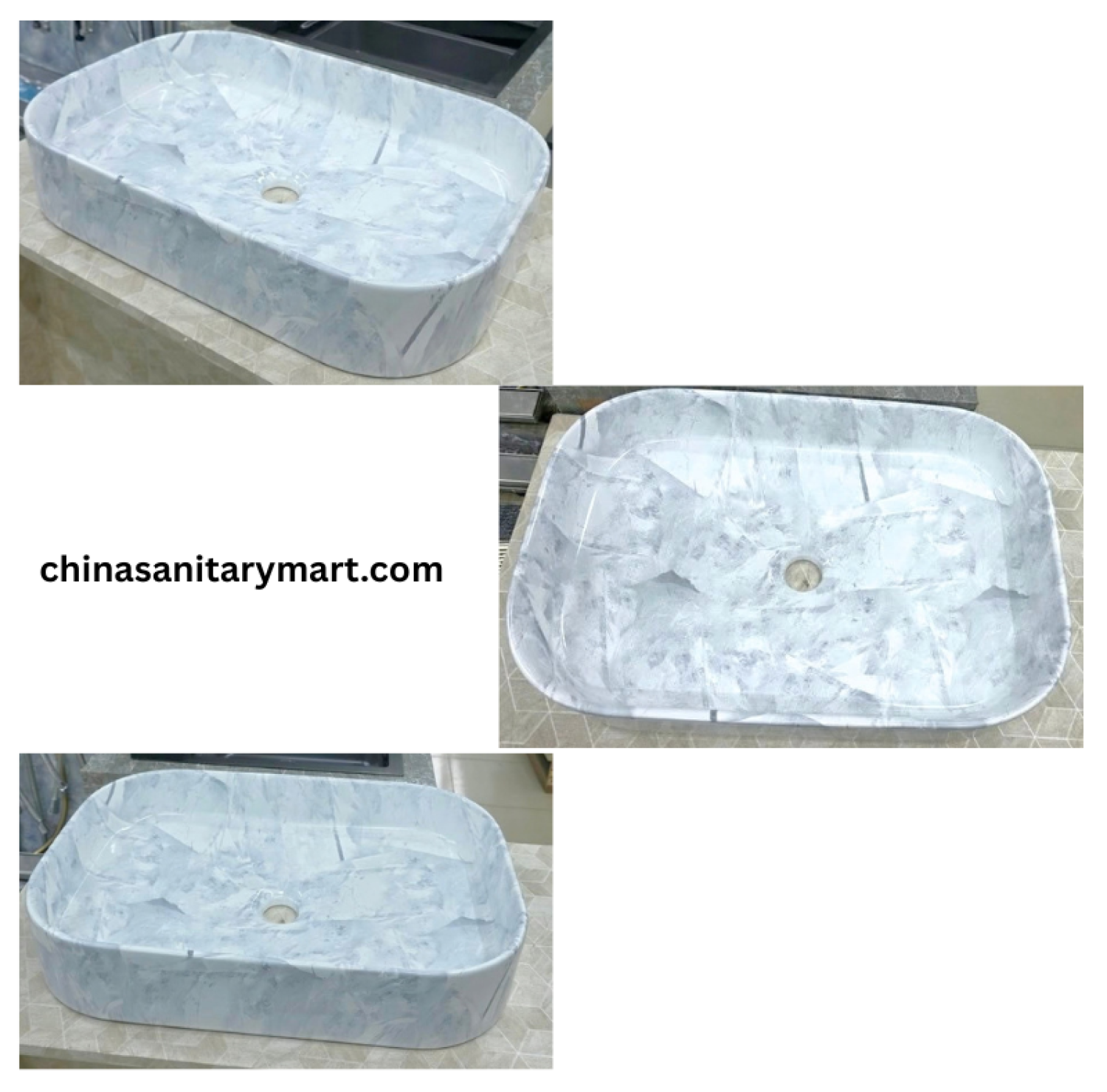 15x22 inch sky blue marble shed top basin, sky blue countertop wash basin, blue marble style bathroom basin, rounded rectangular top basin, designer blue wash basin