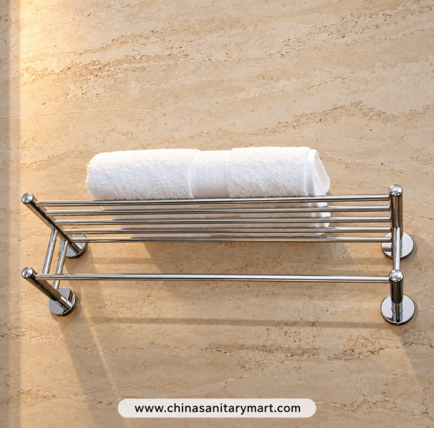 W-Model SS towel rack, stainless steel bathroom towel rack, SS towel holder, bathroom towel hanger, stainless steel bathroom accessories