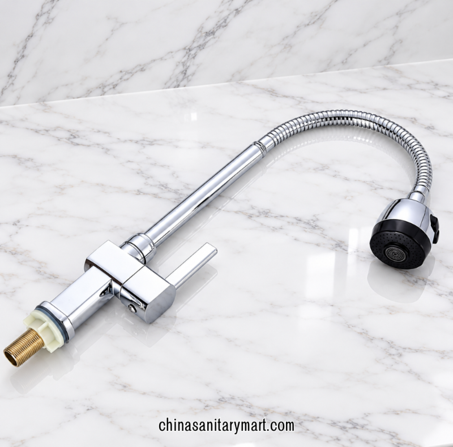 bendable sink tap, chrome kitchen faucet with flexible hose, adjustable spout sink tap, flexible chrome sink mixer, modern kitchen sink fitting
