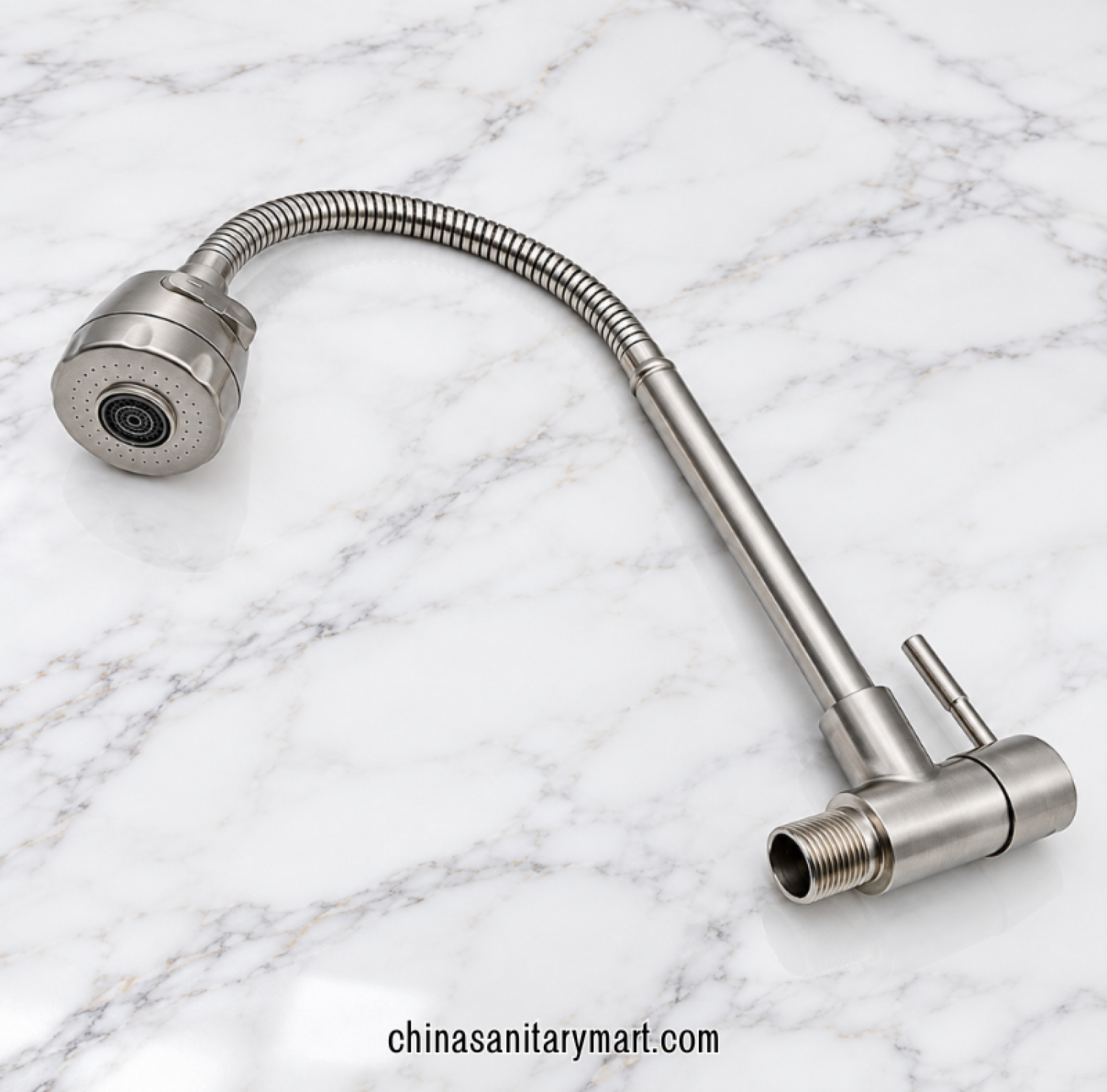 bendable sink tap, chrome kitchen faucet with flexible hose, adjustable spout sink tap, flexible chrome sink mixer, modern kitchen sink fitting