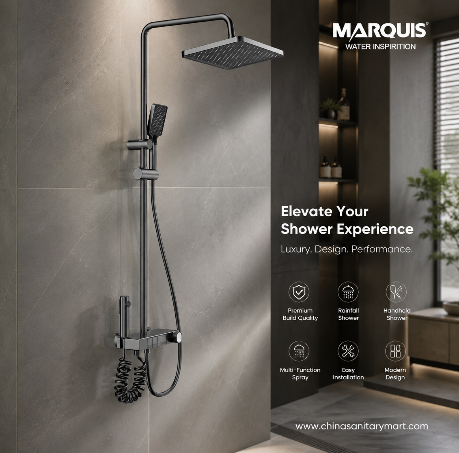 shower mixer , shower panel