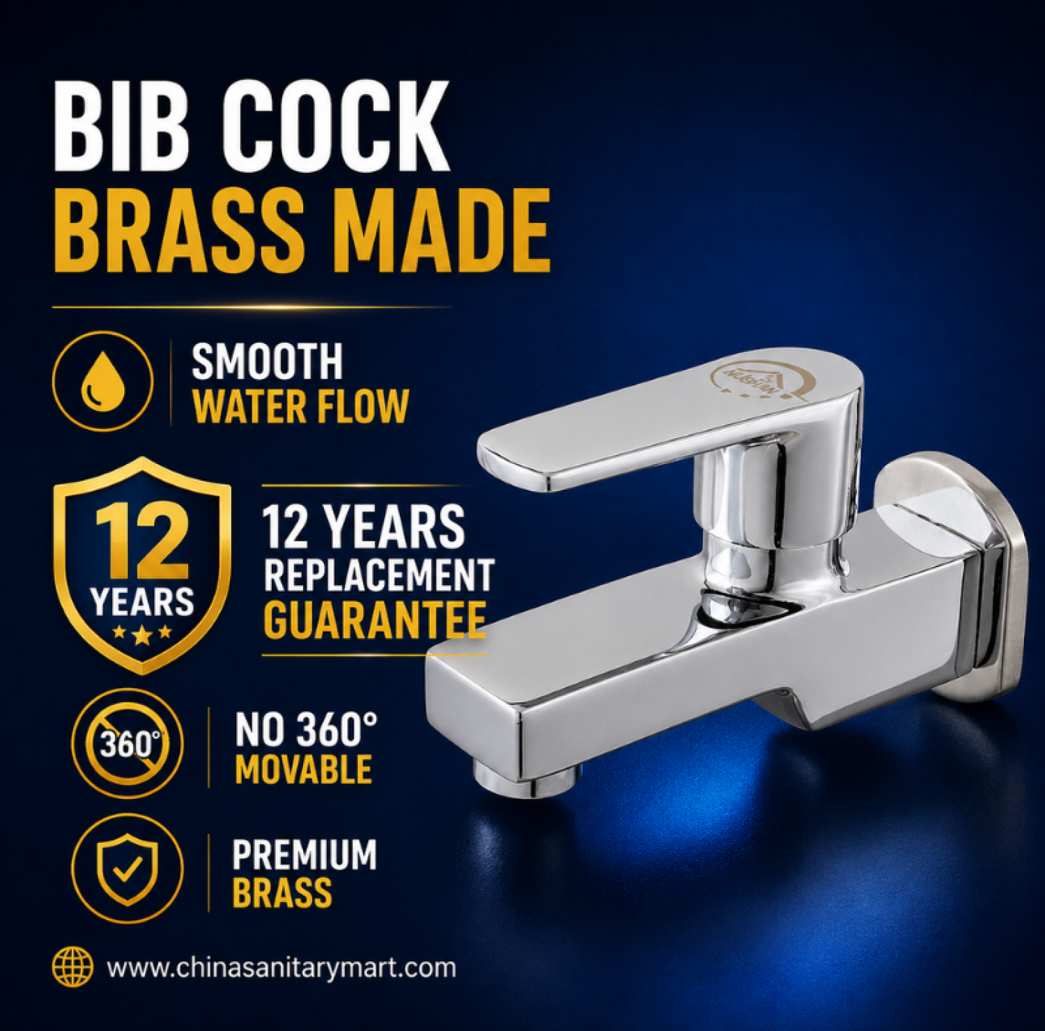 Bib cock, 2 in 1 bib cock, twin bib cock