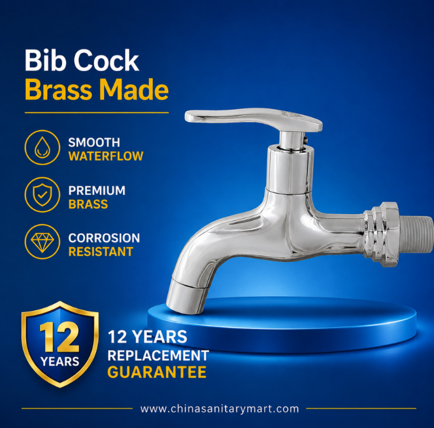Bib cock, 2 in 1 bib cock, twin bib cock