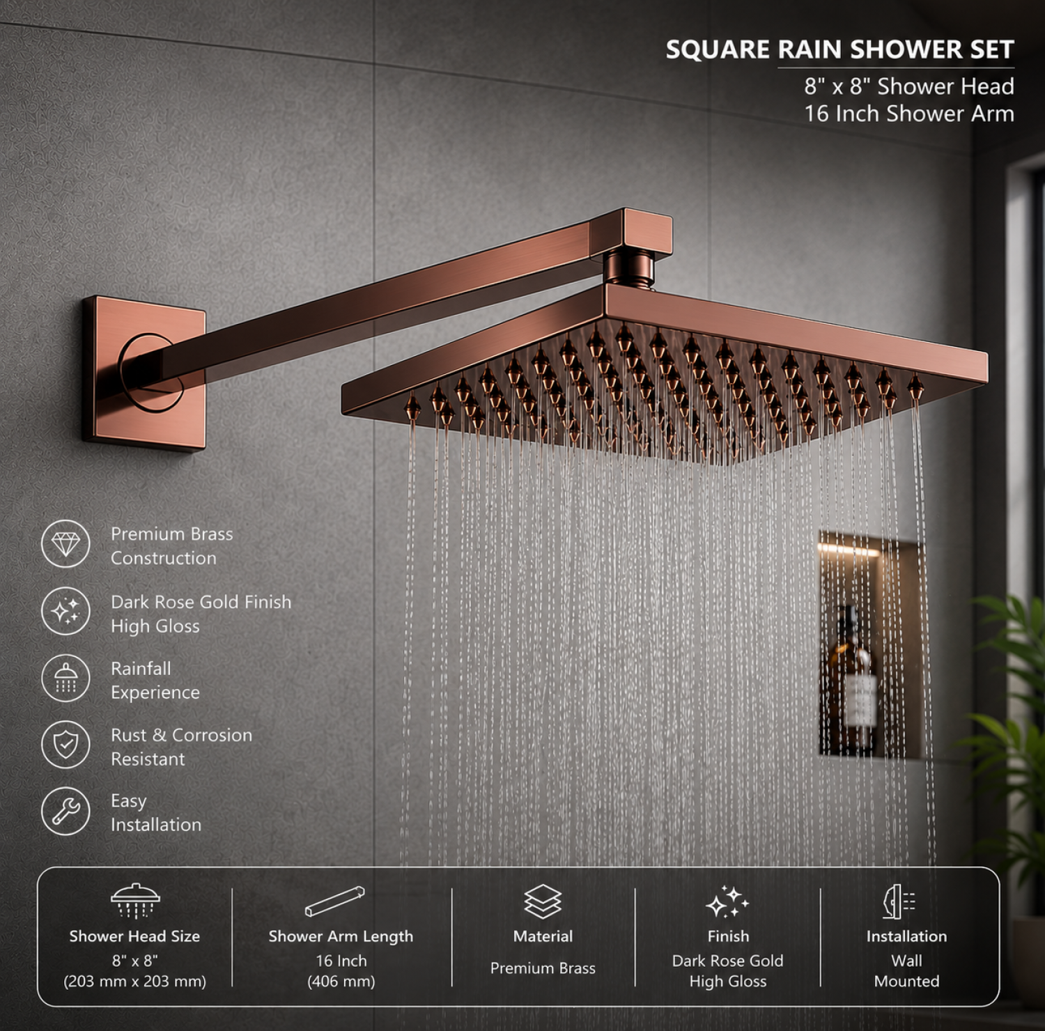 rain shower, shower, rose golden shower