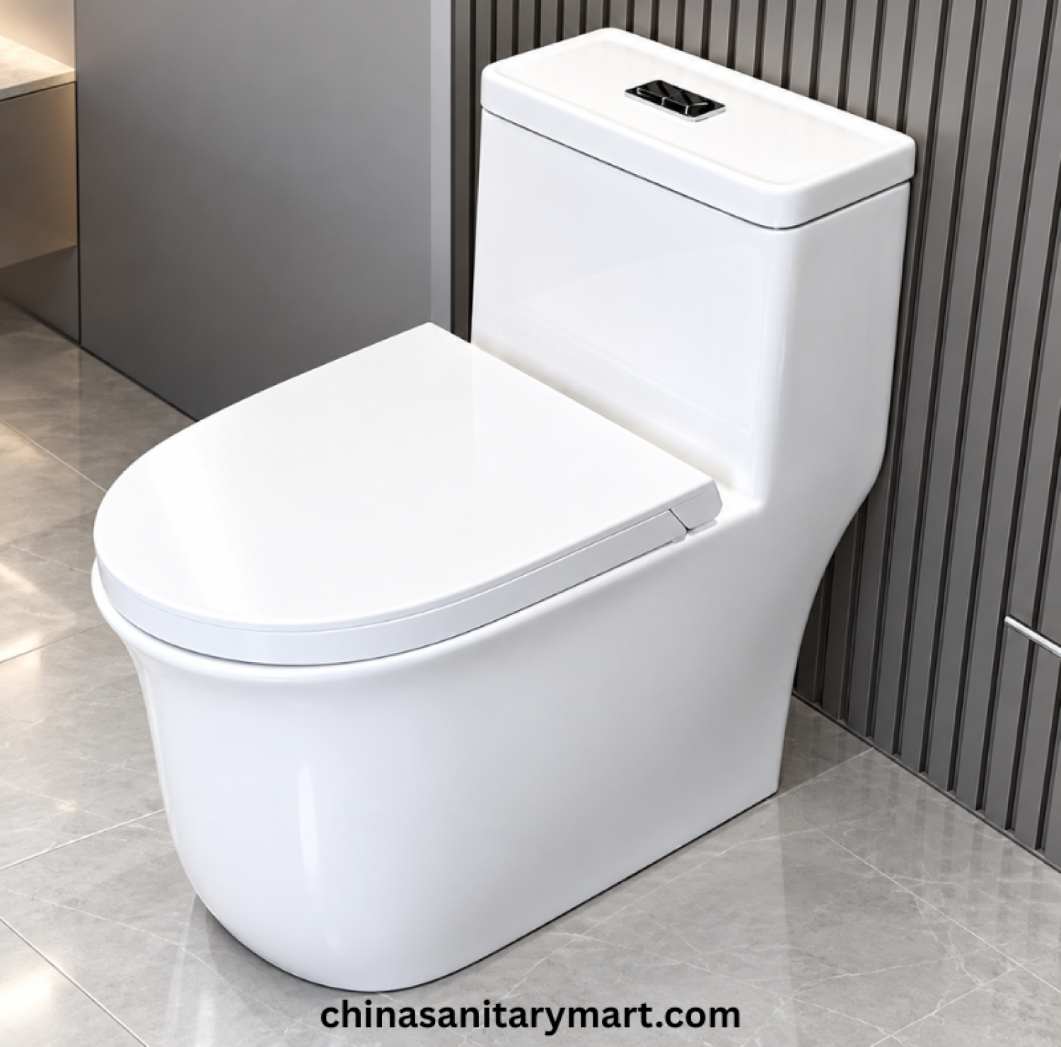 IS-T3923 Tornado Jet Flush Commode, IS-T3923 One Piece Commode, Tornado Jet Flush Toilet, White Modern Commode, One Piece Toilet