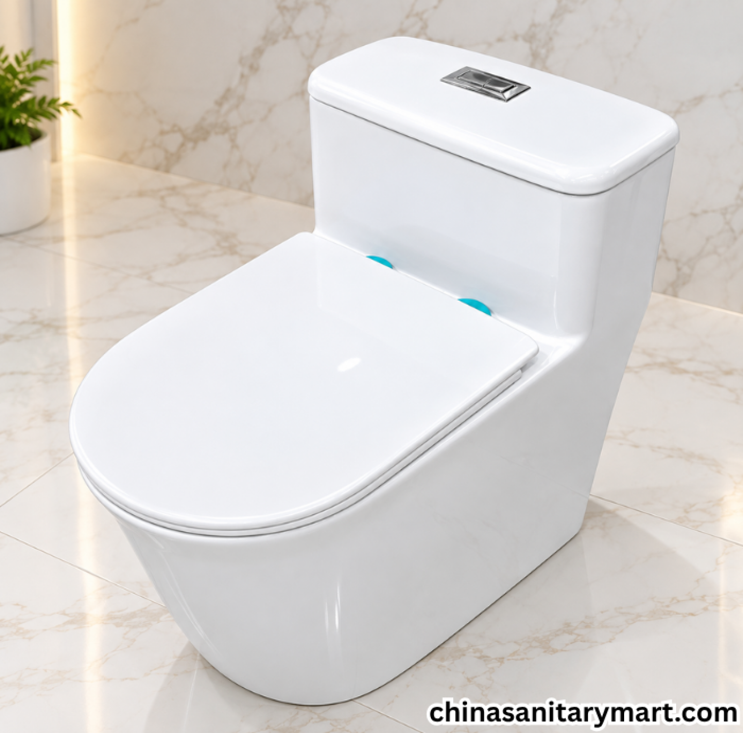 IS-WM969 white one piece commode, tornado jet flush toilet, modern white toilet, IS-WM969 bathroom commode