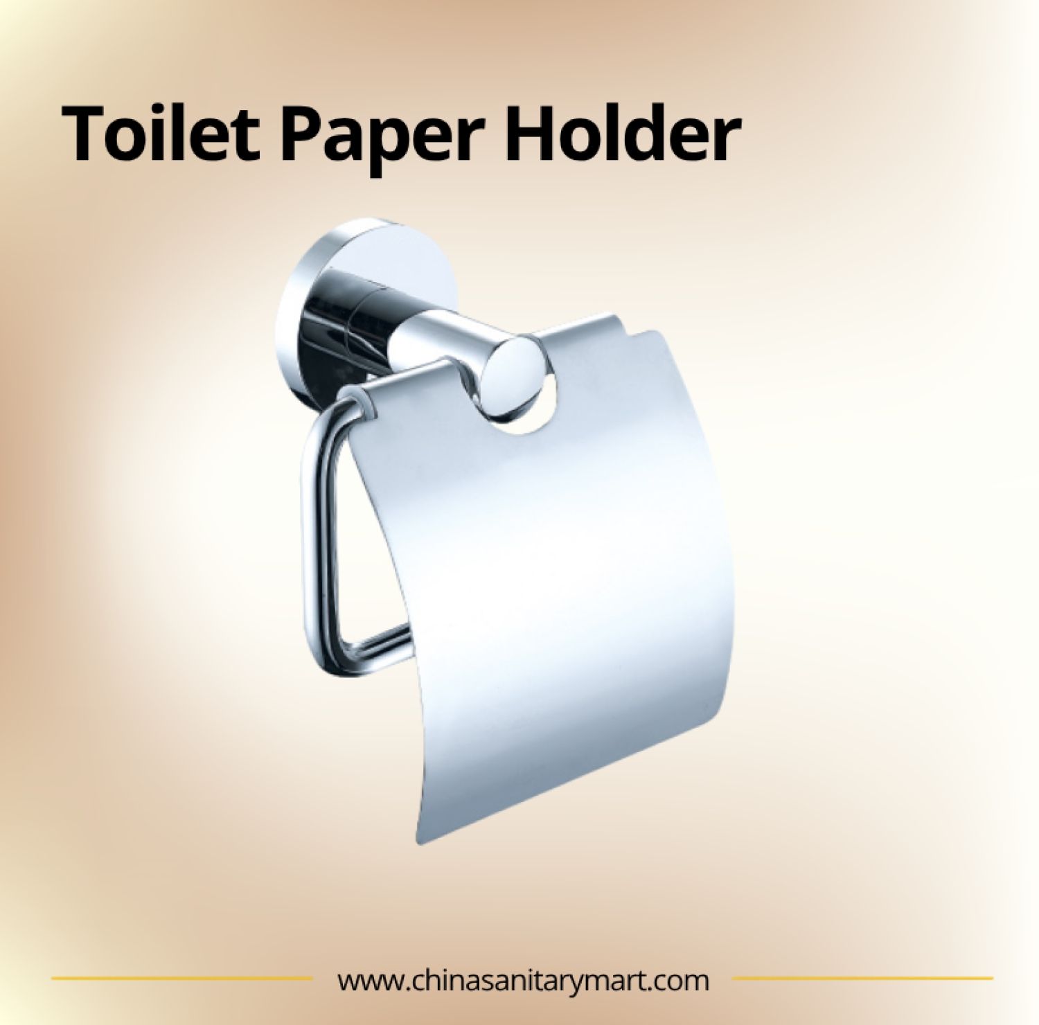 AST Toilet Paper Holder Semi Covered, brass toilet paper holder, chrome tissue holder, semi covered bathroom tissue holder, wall mounted toilet paper holder, modern bathroom accessory, AST bathroom accessories